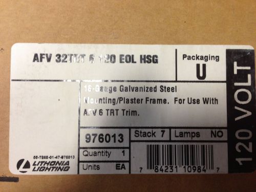 New Lithonia Lighting AVF 32TRT 6 120 EOL HSG Fixture NIB