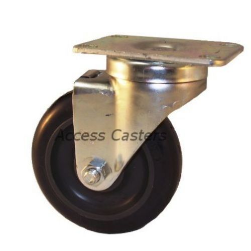 HP33048 4&#034; Plate Swivel Caster for Henny Penny, Polyurethane Wheel