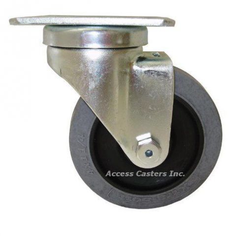 40AXYS  4&#034; Anti-Static Swivel Caster, TPR Non-Marking Wheel, 250 lbs Capacity