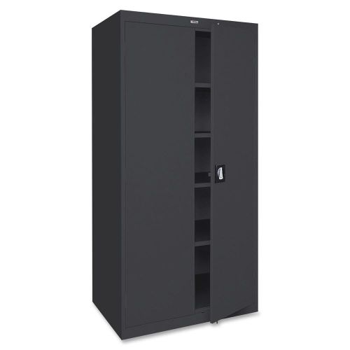 Lorell llr41308 fortress series black storage cabinets for sale