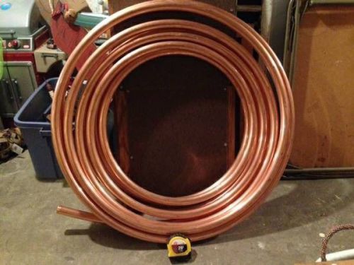 READ!!     50&#039;+ Type K 1&#034; Copper Roll Underground Water Service Line Plumbing