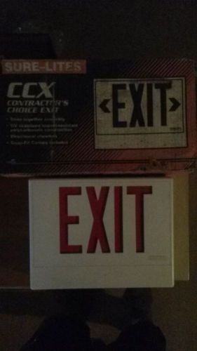 COOPER LIGHTING SURE-LITES  120/277VAC EXIT SIGN CCX31HWHSD