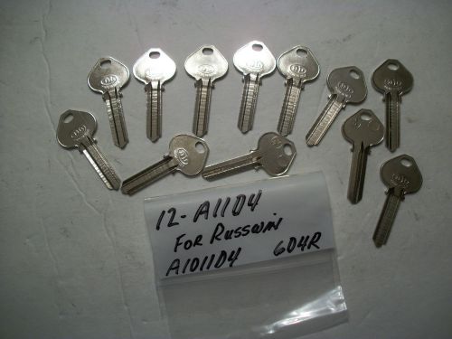 Locksmith LOT of 12 Key Blanks for RUSSWIN, A11D4, A1011D4, 6D4R, Uncut