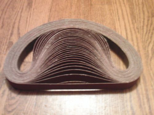 (2) 6&#034; x 48&#034; premium a/o x-wt. p36 grit sanding belts for sale