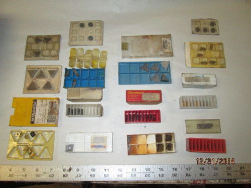 MACHINIST LATHE MILL Machinist Lot of Carbide Insert Tool Bits