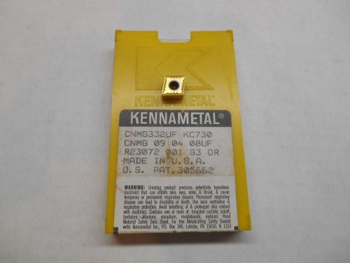 KENNAMETAL CARBIDE INSERTS , CNMG 332UF ,  KC730 , 9 INSERTS