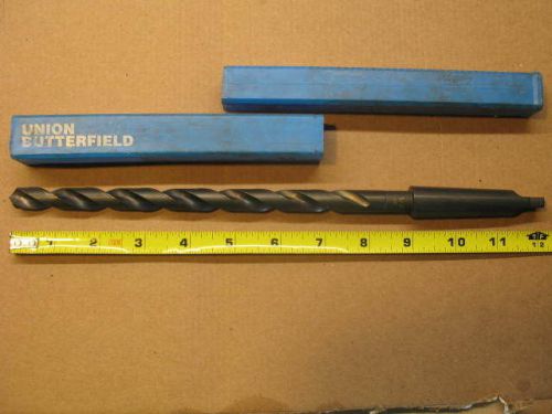 Union Butterfield 1/2&#034; Deep Flute 2MT Taper Shank Drill Bit HSS MORSE HIGH SPEED