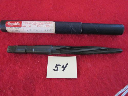 1 NEW 5/8&#034; MT2 BRIDGE REAMER SPIRAL FLUTE HSS.  REPUBLIC DRILL CO.   {54}