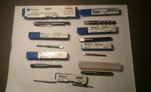 Set of 7 NEW Metric Brubaker FastCut Taps M3 to M12 Machinist Grade Nice Lot