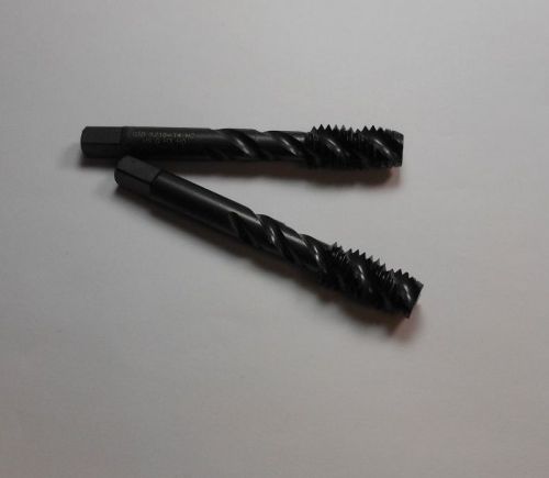 Greenfield plug spiral flute taps 7/16-14 h3 3fl v-hss oxide unc qty 2 &lt;z99&gt; for sale
