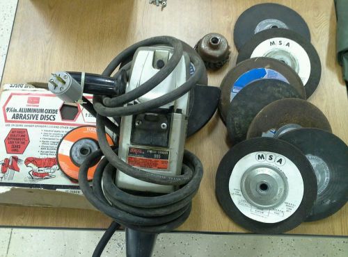 Skil 985 9&#034; disc grinder/sander with discs and pads for sale