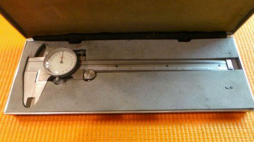 VTG PEACOCK 0-6&#034; DIAL CALIPER HARDENED STAINLESS PRODUCT OF JAPAN