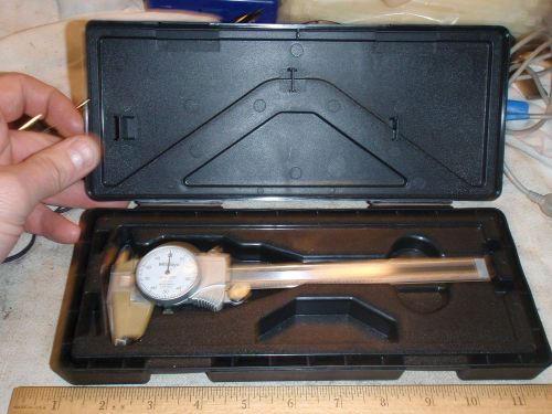 Mitutoyo Dial Caliper 505-675 In Original Case In Box 6&#034; Excellent Condition