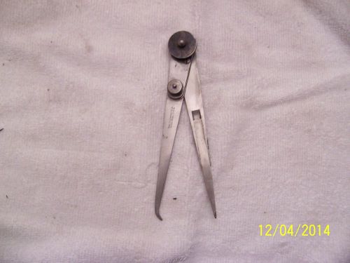 Starrett 42-6 Hermaphrodite Joint Caliper, Steel, Flat Leg, 0-6&#034; Range