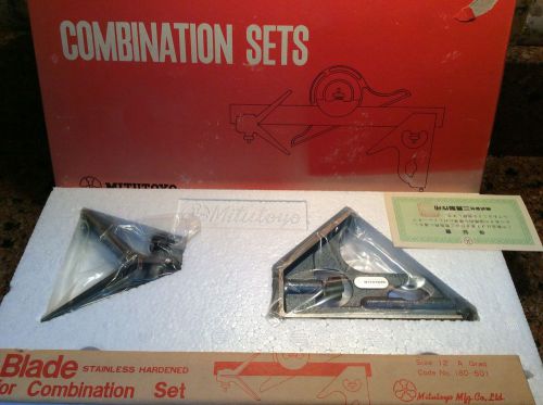 MITUTOYO 180-903 Combination Square Set,3 pcs