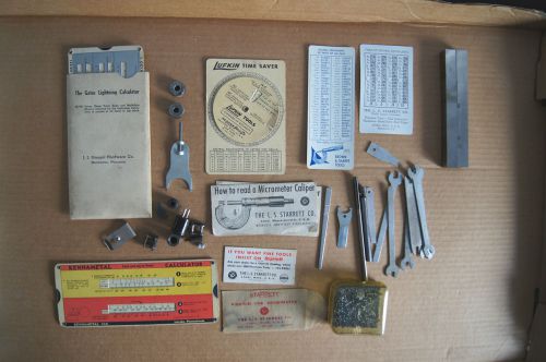 Lot B Machinist metalworking tools parallels graphite Starrett Brown &amp; Sharp