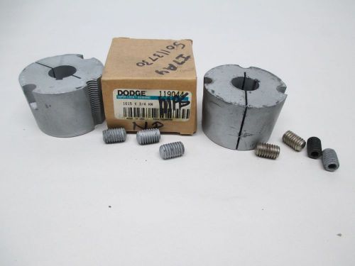 LOT 2 NEW DODGE RELIANCE 119044 1615X3/4KW TAPER-LOCK 3/4IN BORE BUSHING D328325