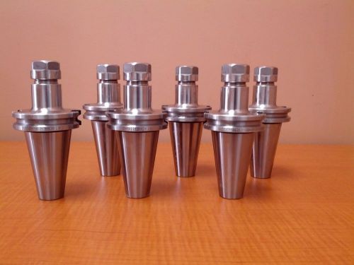 CAT40-ER16, 6 Pcs V-Flange Collet Chuck, Projection Length 2.76&#039;&#039;, #1601-0005x6