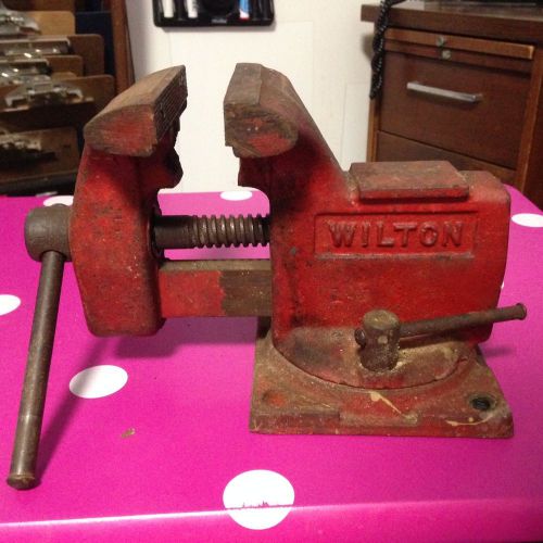 Vintage Wilton Swivel Base Vise  3 1/2&#034; Jaw Width,  3&#034; Jaw Opening  US Made