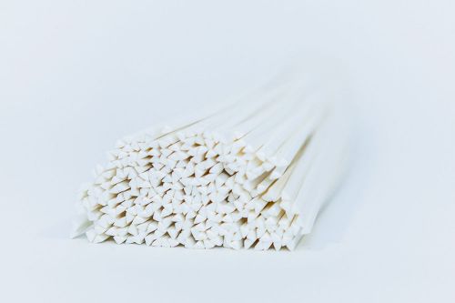 PVC plastic welding rods (4.5mm) rigid white 20pcs triangle weld sticks.