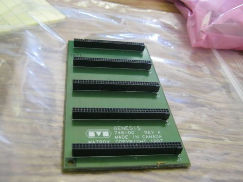 Matrox Genisis: 748-00 Interconnect Board.  GEN-BUS/5.  PN: GEM-BUS/5. Rev. A&lt;