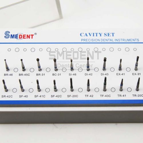 New Dental Diamond Burs Set Cavity Set FG 1.6mm for High Speed Handpiece