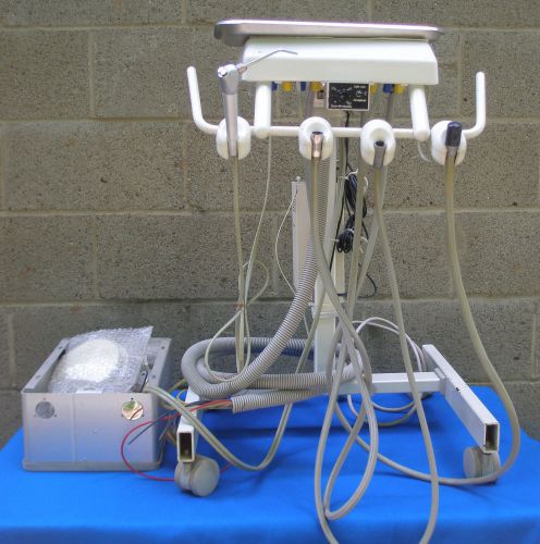 Dental Mobile Delivery Cart with Fiber Optic Light Source