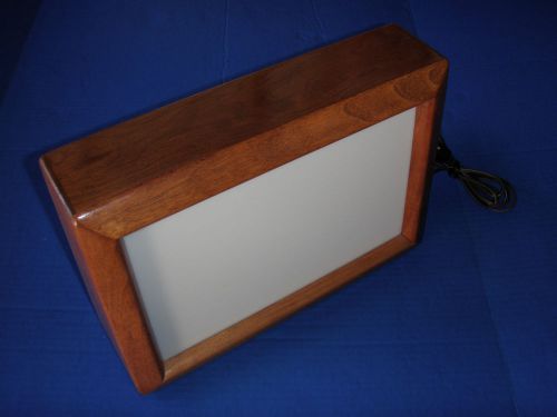 Dental X-Ray View Box Oak Desktop Panorex Very Nice