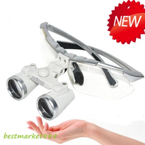 Silver loupe dental surgical medical binocular loupes 3.5x 420mm optical glass for sale