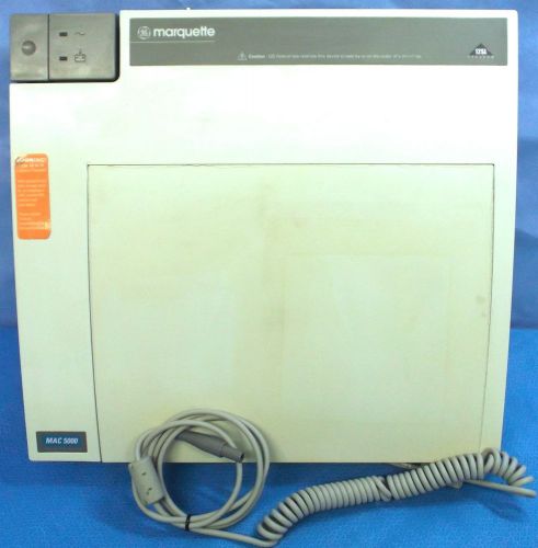 GE Marquette MAC 5000 COLOR EKG ECG Electrocardiograph Machine Monitor