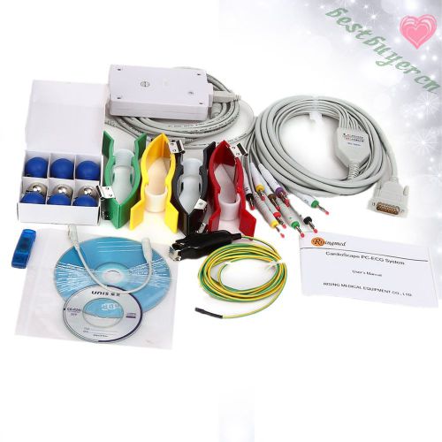 Promotion!!!  12-lead resting pc-ecg system+cardioscape workstation for sale