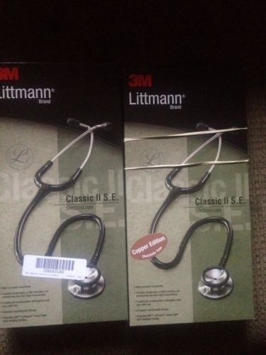 Littmann classic ii s.e., stethoscope, 28&#034;, new in box!!! copper edition for sale