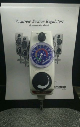 Allied Chemtron Surgical Vacutron Vacuum Suction Regulator 0-300 22-12-1206 0501