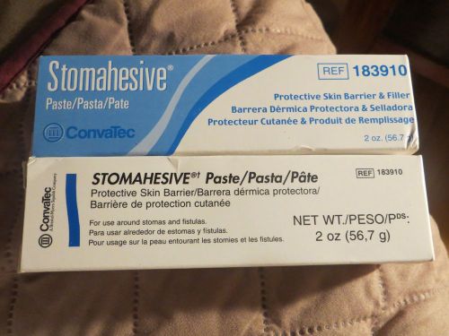 2 Convatec 183910 Stomahesive Paste 2 oz. Tubes