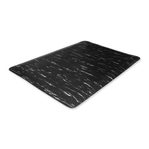 Genuine Joe 58841 3-Ft. X 5-Ft. Anti-Fatigue Mat, Black Marble