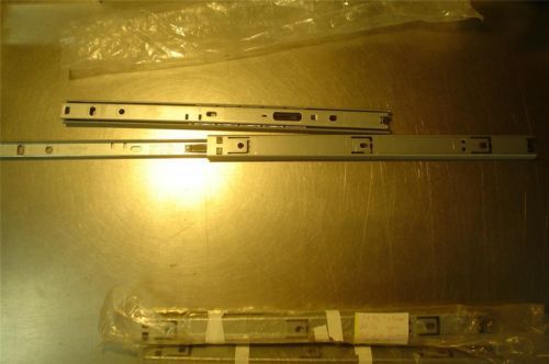 Set of 2 drawer Slides 13-3/4&#034; closed, 22-1/2&#034; open --no screws