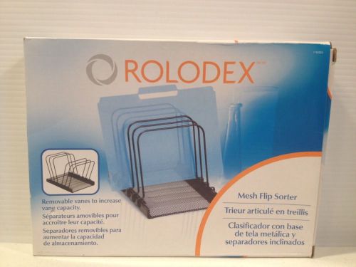 Rolodex ROL1742323 - Mesh Flip Document Holder, 5 Vanes, Black