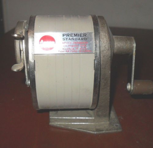 Vintage Premier Standard APSCO Products PENCIL SHARPENER Heavy Duty Retro Office