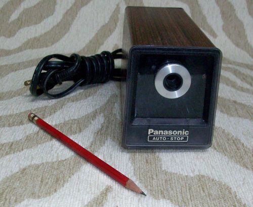 Vintage Panasonic Auto Stop Electric Pencil Sharpener KP-77S