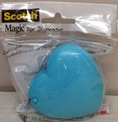 Scotch Magic Tape Green Or Blue Dispenser Heart Shape New Free Shipping