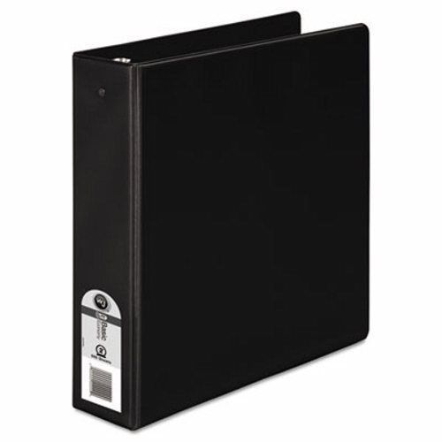 Wilson Jones Basic Vinyl Round Ring Binder, 2&#034; Capacity, Black (WLJ36844NB)