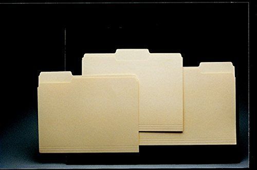 NEW School Smart File Folders 1/3 Tab Cut Letter Size - Box of 100 - Manila