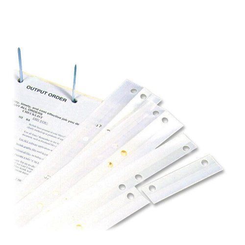 Tabbies two hole clear reinforcing strips - 3.50&#034; x 0.63&#034; - 500 / (tab58392) for sale