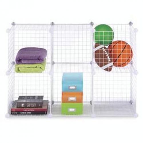 Wire Storage Cubes Set 6 White Storage &amp; Organization 6071-968-WHT