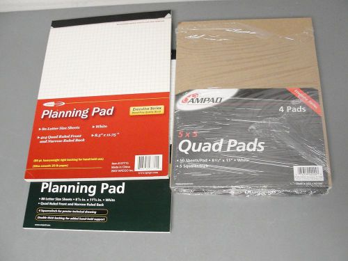 AMPAD ADVANT TECHNICAL PLANNING DRAWING QUAD PAD LOT 4 5 SQUARES PER INCH USA