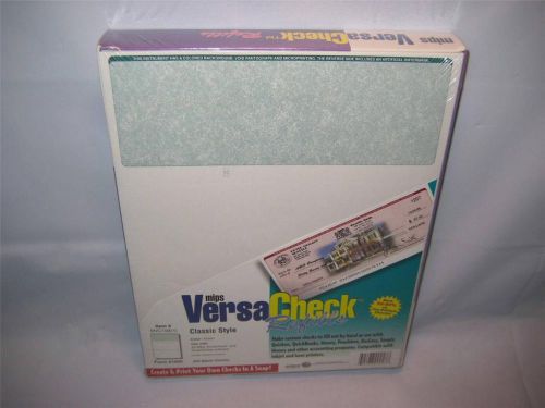 NIB MIPS VERSACHECK REFILLS / 250 BLANK CHECKS / FORM #1000 / GREEN / MVC/1000 G