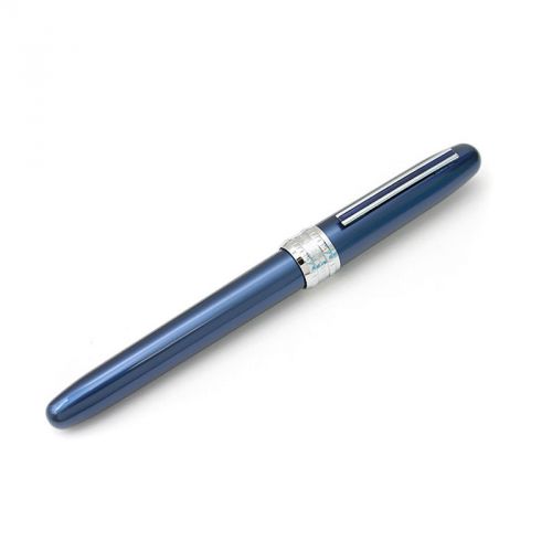 Platinum plaisir fountain pen, blue barrel, medium point, black ink for sale