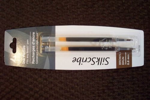 Avant Silk Scribe ink refills, brown, NIP