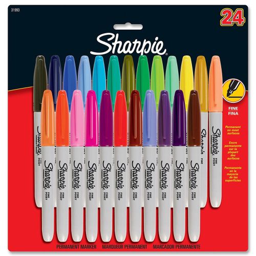 Sharpie 80&#039;s glam color fine point permanent markers 24-pk for sale