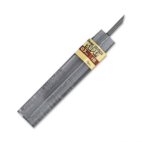 Pentel Super Hi-polymer Lead - 0.30 Mm - Extra Fine Point - Hb - Black - (300hb)